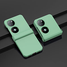 Funda Dura Plastico Rigida Carcasa Mate Frontal y Trasera 360 Grados BH1 para Huawei P50 Pocket Menta Verde