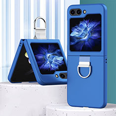 Funda Dura Plastico Rigida Carcasa Mate Frontal y Trasera 360 Grados BH1 para Samsung Galaxy Z Flip5 5G Azul