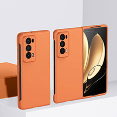 Funda Dura Plastico Rigida Carcasa Mate Frontal y Trasera 360 Grados BH2 para Huawei Honor Magic V2 5G Naranja