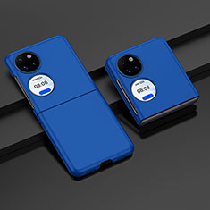 Funda Dura Plastico Rigida Carcasa Mate Frontal y Trasera 360 Grados BH2 para Huawei P50 Pocket Azul