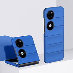 Funda Dura Plastico Rigida Carcasa Mate Frontal y Trasera 360 Grados BH3 para Huawei P50 Pocket Azul
