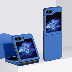 Funda Dura Plastico Rigida Carcasa Mate Frontal y Trasera 360 Grados BH3 para Samsung Galaxy Z Flip5 5G Azul