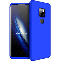 Funda Dura Plastico Rigida Carcasa Mate Frontal y Trasera 360 Grados F01 para Huawei Mate 20 Azul
