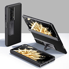 Funda Dura Plastico Rigida Carcasa Mate Frontal y Trasera 360 Grados GK4 para Huawei Honor Magic V2 5G Negro