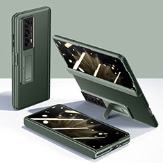 Funda Dura Plastico Rigida Carcasa Mate Frontal y Trasera 360 Grados GK5 para Huawei Honor Magic V2 5G Verde