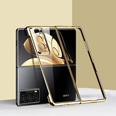 Funda Dura Plastico Rigida Carcasa Mate Frontal y Trasera 360 Grados GK6 para Huawei Honor Magic V2 5G Oro