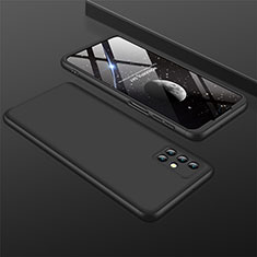 Funda Dura Plastico Rigida Carcasa Mate Frontal y Trasera 360 Grados M01 para Samsung Galaxy M31s Negro