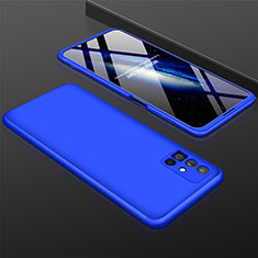 Funda Dura Plastico Rigida Carcasa Mate Frontal y Trasera 360 Grados M01 para Samsung Galaxy M51 Azul
