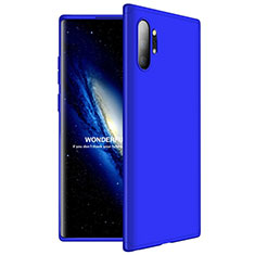 Funda Dura Plastico Rigida Carcasa Mate Frontal y Trasera 360 Grados M01 para Samsung Galaxy Note 10 Plus 5G Azul