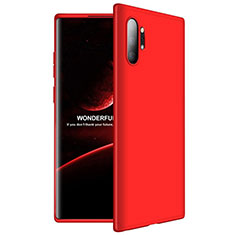 Funda Dura Plastico Rigida Carcasa Mate Frontal y Trasera 360 Grados M01 para Samsung Galaxy Note 10 Plus 5G Rojo