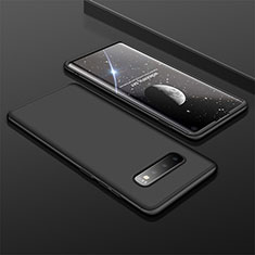 Funda Dura Plastico Rigida Carcasa Mate Frontal y Trasera 360 Grados M01 para Samsung Galaxy S10 5G Negro