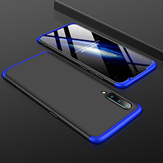 Funda Dura Plastico Rigida Carcasa Mate Frontal y Trasera 360 Grados M01 para Xiaomi Mi 9 Azul y Negro