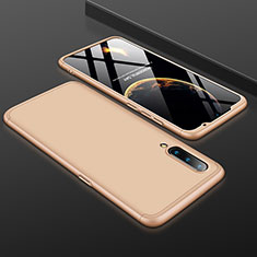 Funda Dura Plastico Rigida Carcasa Mate Frontal y Trasera 360 Grados M01 para Xiaomi Mi 9 Pro 5G Oro