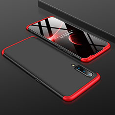 Funda Dura Plastico Rigida Carcasa Mate Frontal y Trasera 360 Grados M01 para Xiaomi Mi 9 SE Rojo y Negro
