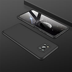 Funda Dura Plastico Rigida Carcasa Mate Frontal y Trasera 360 Grados M01 para Xiaomi Poco X3 NFC Negro