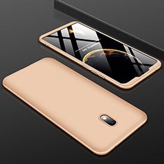 Funda Dura Plastico Rigida Carcasa Mate Frontal y Trasera 360 Grados M01 para Xiaomi Redmi 8A Oro
