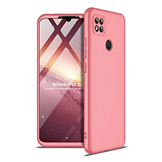 Funda Dura Plastico Rigida Carcasa Mate Frontal y Trasera 360 Grados M01 para Xiaomi Redmi 9 India Oro Rosa