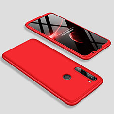 Funda Dura Plastico Rigida Carcasa Mate Frontal y Trasera 360 Grados M01 para Xiaomi Redmi Note 8T Rojo