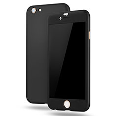 Funda Dura Plastico Rigida Carcasa Mate Frontal y Trasera 360 Grados M02 para Apple iPhone 6S Plus Negro