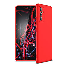 Funda Dura Plastico Rigida Carcasa Mate Frontal y Trasera 360 Grados P01 para Samsung Galaxy A82 5G Rojo