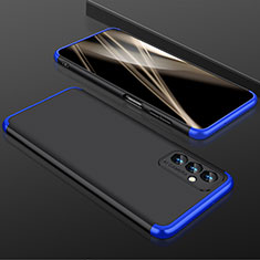 Funda Dura Plastico Rigida Carcasa Mate Frontal y Trasera 360 Grados P01 para Samsung Galaxy F13 4G Azul y Negro