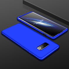 Funda Dura Plastico Rigida Carcasa Mate Frontal y Trasera 360 Grados P01 para Samsung Galaxy S10e Azul