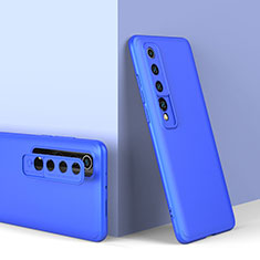 Funda Dura Plastico Rigida Carcasa Mate Frontal y Trasera 360 Grados P01 para Xiaomi Mi 10 Azul