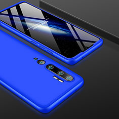 Funda Dura Plastico Rigida Carcasa Mate Frontal y Trasera 360 Grados P01 para Xiaomi Mi Note 10 Azul