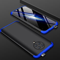 Funda Dura Plastico Rigida Carcasa Mate Frontal y Trasera 360 Grados P01 para Xiaomi Poco F2 Pro Azul y Negro