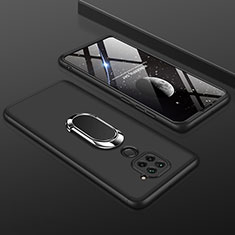 Funda Dura Plastico Rigida Carcasa Mate Frontal y Trasera 360 Grados P01 para Xiaomi Redmi 10X 4G Negro