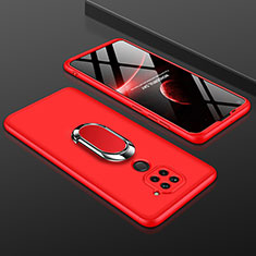 Funda Dura Plastico Rigida Carcasa Mate Frontal y Trasera 360 Grados P01 para Xiaomi Redmi 10X 4G Rojo