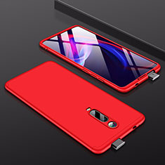Funda Dura Plastico Rigida Carcasa Mate Frontal y Trasera 360 Grados P01 para Xiaomi Redmi K20 Pro Rojo
