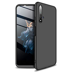 Funda Dura Plastico Rigida Carcasa Mate Frontal y Trasera 360 Grados P02 para Huawei Honor 20 Negro