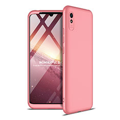 Funda Dura Plastico Rigida Carcasa Mate Frontal y Trasera 360 Grados P02 para Xiaomi Redmi 9A Oro Rosa