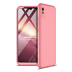 Funda Dura Plastico Rigida Carcasa Mate Frontal y Trasera 360 Grados P02 para Xiaomi Redmi 9AT Oro Rosa