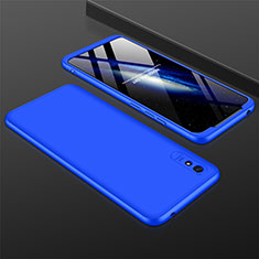 Funda Dura Plastico Rigida Carcasa Mate Frontal y Trasera 360 Grados P03 para Xiaomi Redmi 9A Azul