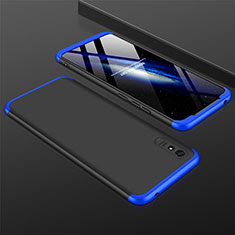 Funda Dura Plastico Rigida Carcasa Mate Frontal y Trasera 360 Grados P03 para Xiaomi Redmi 9A Azul y Negro