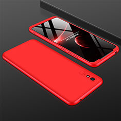 Funda Dura Plastico Rigida Carcasa Mate Frontal y Trasera 360 Grados P03 para Xiaomi Redmi 9A Rojo