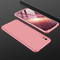 Funda Dura Plastico Rigida Carcasa Mate Frontal y Trasera 360 Grados P03 para Xiaomi Redmi 9AT Oro Rosa
