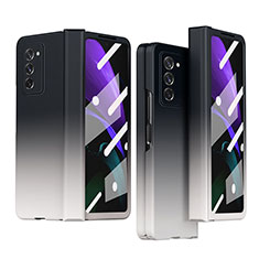 Funda Dura Plastico Rigida Carcasa Mate Frontal y Trasera 360 Grados P04 para Samsung Galaxy Z Fold2 5G Negro