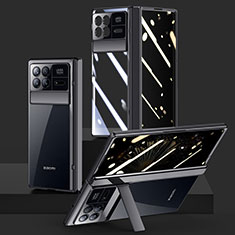 Funda Dura Plastico Rigida Carcasa Mate Frontal y Trasera 360 Grados P04 para Xiaomi Mix Fold 3 5G Negro