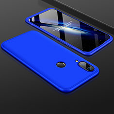Funda Dura Plastico Rigida Carcasa Mate Frontal y Trasera 360 Grados para Huawei Enjoy 9 Plus Azul