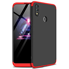 Funda Dura Plastico Rigida Carcasa Mate Frontal y Trasera 360 Grados para Huawei Enjoy Max Rojo y Negro