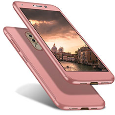 Funda Dura Plastico Rigida Carcasa Mate Frontal y Trasera 360 Grados para Huawei GR5 (2017) Oro Rosa