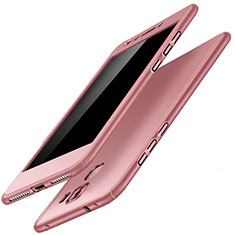 Funda Dura Plastico Rigida Carcasa Mate Frontal y Trasera 360 Grados para Huawei Honor 7 Dual SIM Oro Rosa