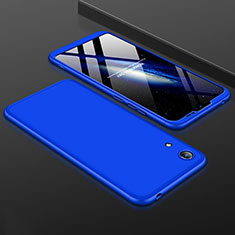 Funda Dura Plastico Rigida Carcasa Mate Frontal y Trasera 360 Grados para Huawei Honor 8A Azul