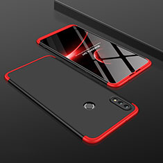 Funda Dura Plastico Rigida Carcasa Mate Frontal y Trasera 360 Grados para Huawei Honor V10 Lite Rojo y Negro