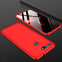 Funda Dura Plastico Rigida Carcasa Mate Frontal y Trasera 360 Grados para Huawei Honor View 20 Rojo