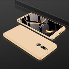 Funda Dura Plastico Rigida Carcasa Mate Frontal y Trasera 360 Grados para Huawei Mate 10 Lite Oro