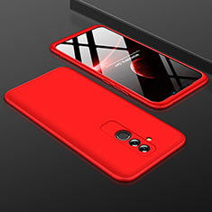 Funda Dura Plastico Rigida Carcasa Mate Frontal y Trasera 360 Grados para Huawei Mate 20 Lite Rojo